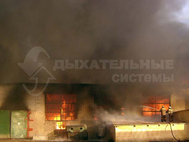 Пожар на ОАО "Фанком" г.Мантурово Костромской области