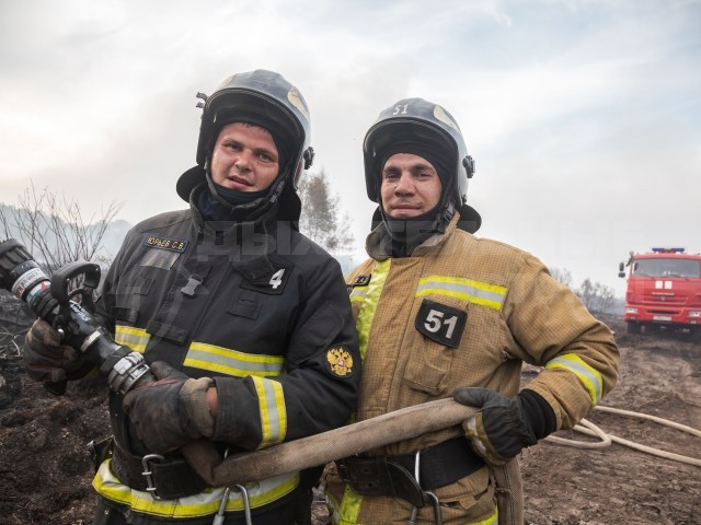 На тушении природных пожаров в Рязанской области