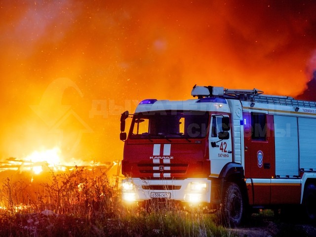 Пожар в частном секторе