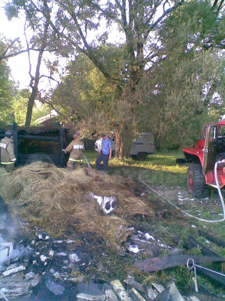 Пожар в сельском доме